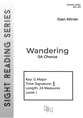 Wandering SA choral sheet music cover